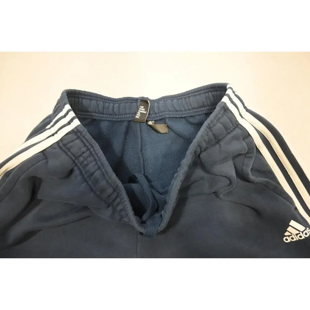 Adidas Sweat Pants Soccer‎ Jogger Athletic Striped Cotton Blend Boys Size XL